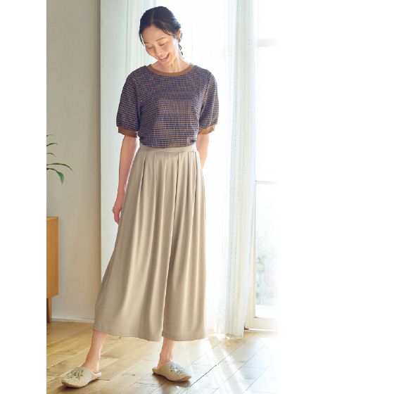 ポケット付きさらさらスカーチョ｜くらしと生協