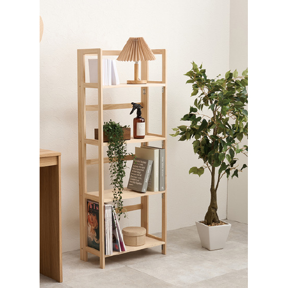 開閉らくらく木製ラック（無塗装）｜くらしと生協