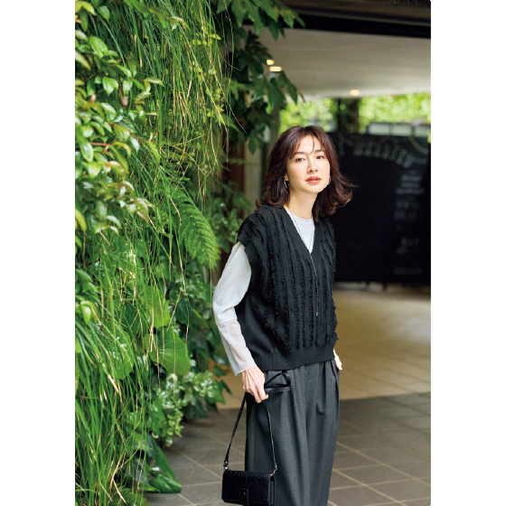 teppei0335ページ VOYAGE フリンジ柄ニットベスト｜くらしと生協