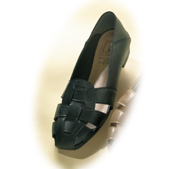 スクエアトゥ2WAYグルカフラットシューズS1400｜くらし