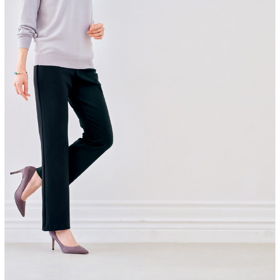 ARIKI 洗濯機で洗えるフォーマルブラックパンツ｜くらしと生協