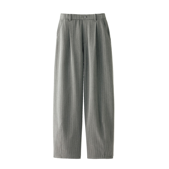 OUR ゆったりシルエットのコクーンパンツ　グレー ゆったりシルエットのコクーンパンツ – OURHOME
