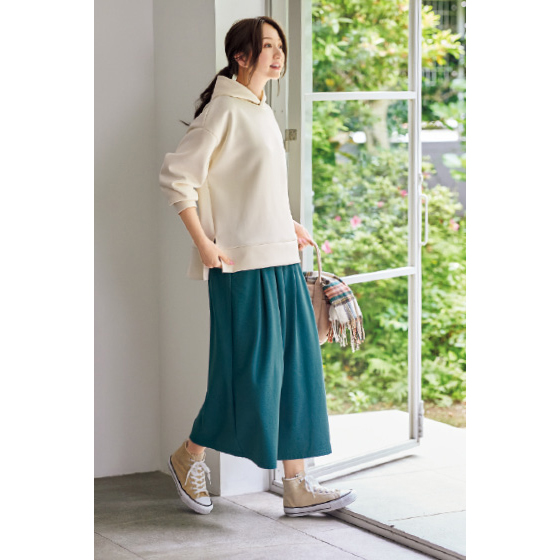 完売品 8yards ハチヤーズ 裏起毛スカート ホワイト✕モスグリーン M 完売品 8yards ハチヤーズ 裏起毛スカート ホワイト✕モスグリーン M