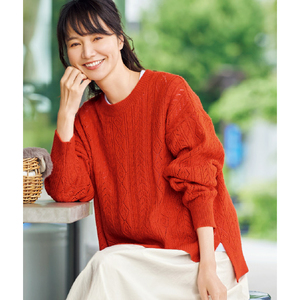 限定アイテム アニュアンス 2wayアルパカ混ニットプルオーバー 2way