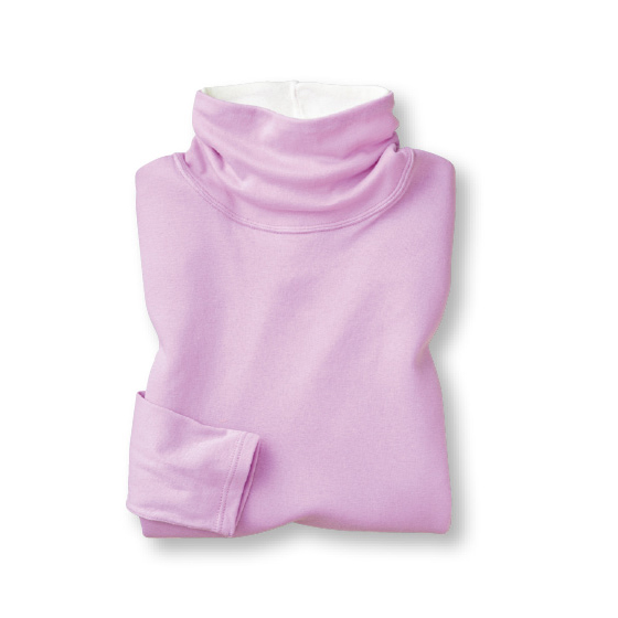 日本製ふんわりガーゼニットの配色ネックインナー｜くらしと生協