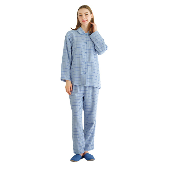 ババグーリ☆23年新品タグ付☆小波コットンジャガードワイドPO☆紺☆手洗い可 柄二重織シャトルジャガードシームレスオーバーシャツ （ダーク