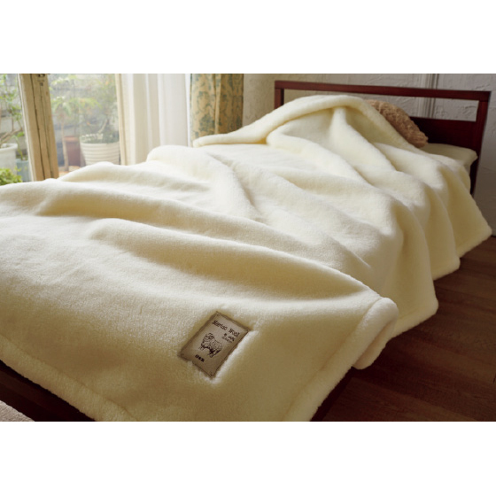 【美品】泉大津産 毛布 洗える ふんわりウールマイヤー掛け毛布 泉大津産洗えるふんわりウールマイヤー掛け毛布（毛羽部）｜くらしと生協