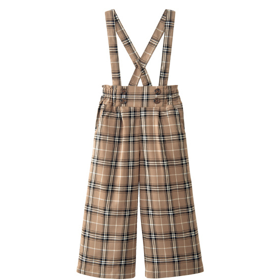 サス付き2WAY チェック柄ワイドパンツ｜くらしと生協