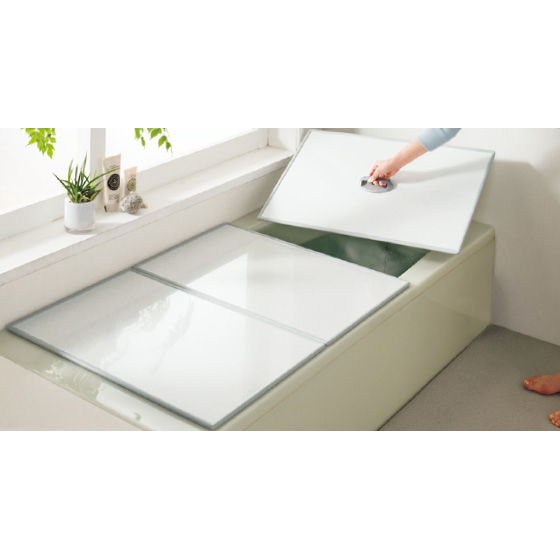 お手入れ簡単 抗菌防カビパネル風呂蓋（取っ手付き）｜くらしと生協