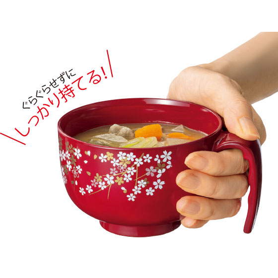AE97 御箸洗 朱帯唐草図 山中塗り 小吸物椀 蓋付 九椀 懐石会席椀 未使用 雑煮椀 お椀 正月 うさぎ唐草 ペアセット 食洗機対応 蓋付き