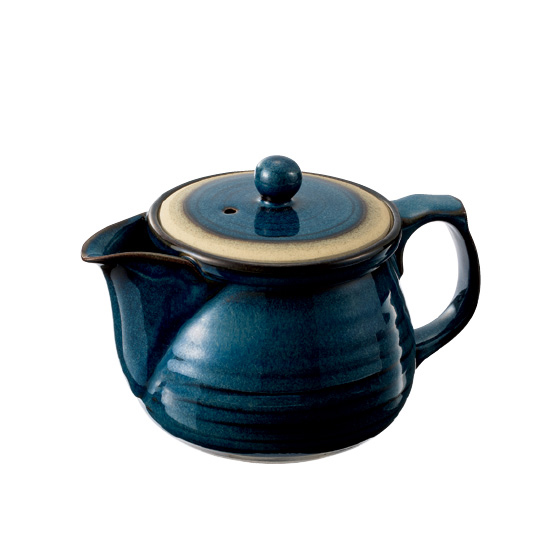 常滑焼 こだわりセラメッシュ ふっくらポット「藍」｜くらしと生協