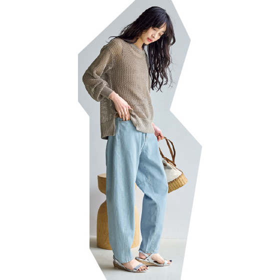 はくだけで旬っぽい!カーブデニムパンツ|くらしと生協 はくだけで旬っぽい!カーブデニムパンツ|くらしと生協