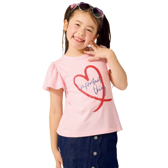 吸水速乾 袖フリル半袖Tシャツ（子ども）｜くらしと生協