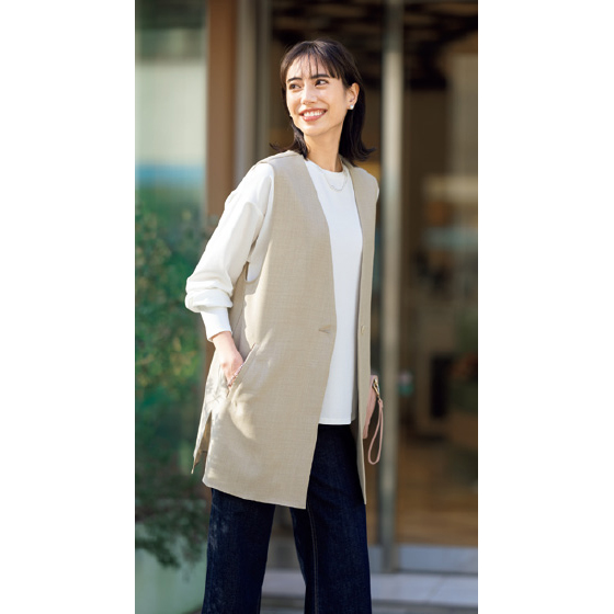 【新品未使用】タグ付きMaison de Dolce.リネンライクジレ DAILYCODE＞1枚できまるリネンライクジレRN｜くらしと生協