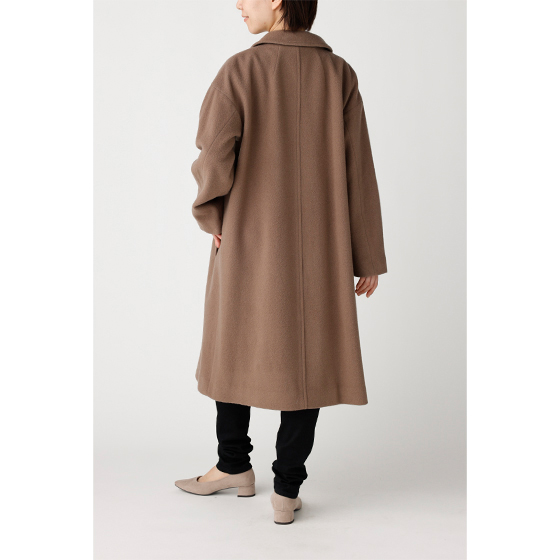 尾州生地ウール混ステンカラーコート｜くらしと生協