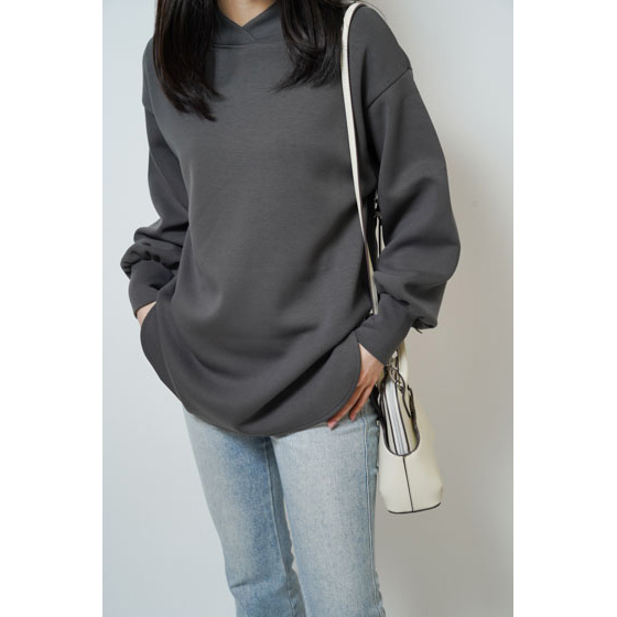 パール付きダンボールプルオーバー La boutique Bonbon トレーナー スウェット パール付ダンボール