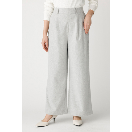 くるまれたい気持ちよさ！コットン混タックワイドパンツ｜くらしと生協